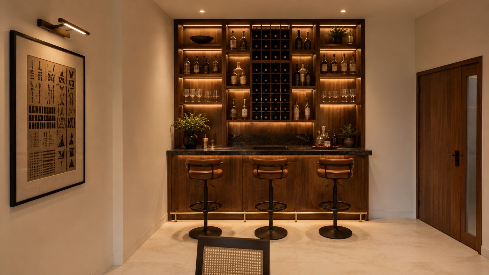 Bar e adega interior
